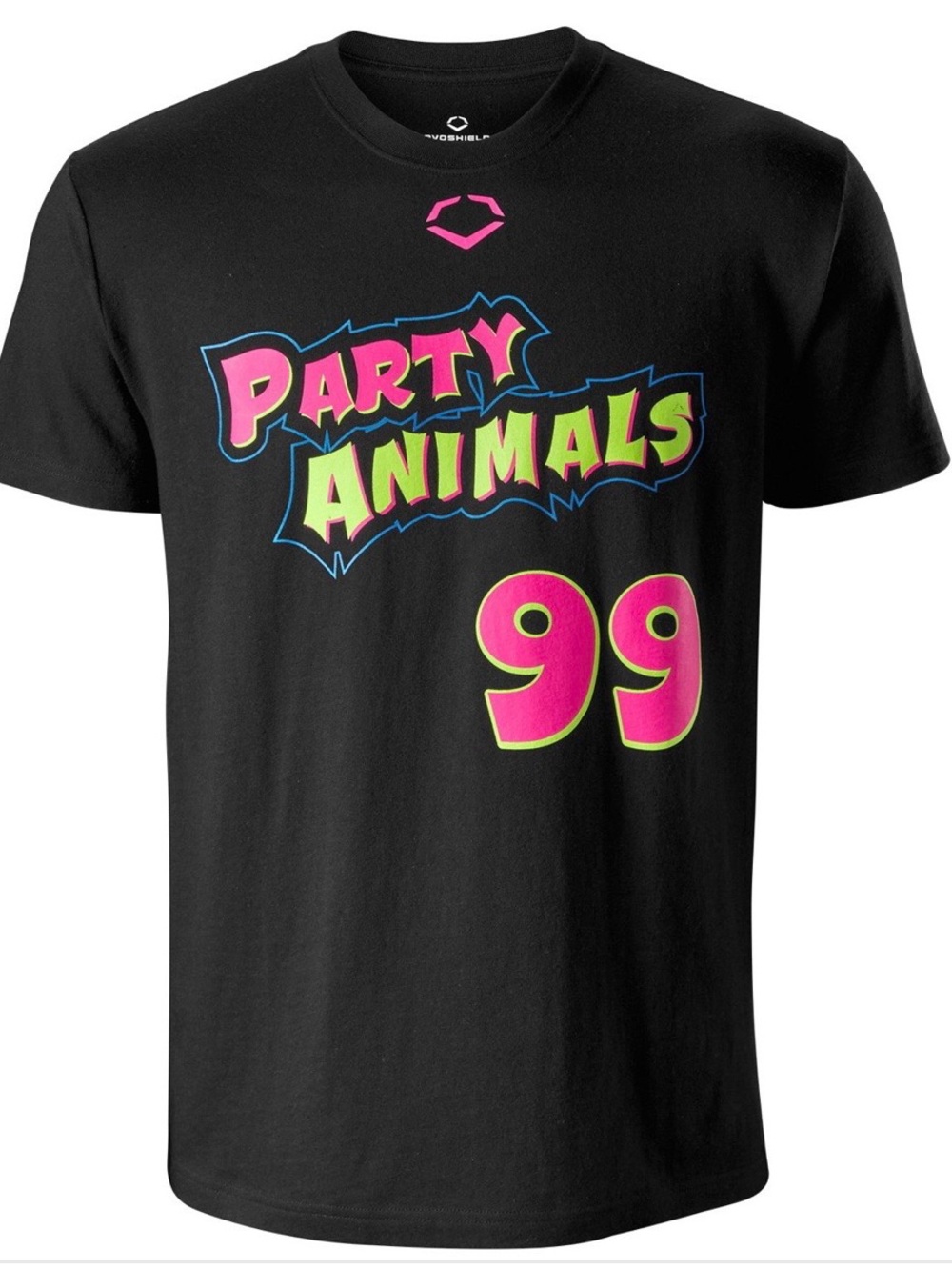 Kids EvoShield Party Animals Shirsey T-Shirt | Black | Size Youth Large